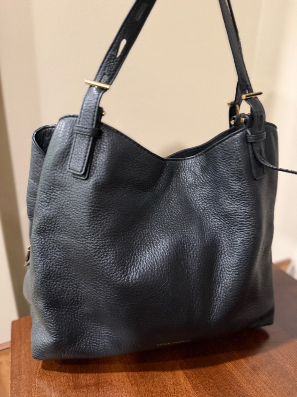 Vince Camuto Black Shoulder Tote Bag